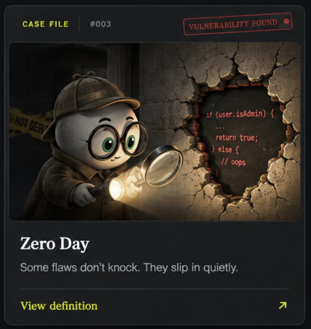 Zero Day Dictionairee case file