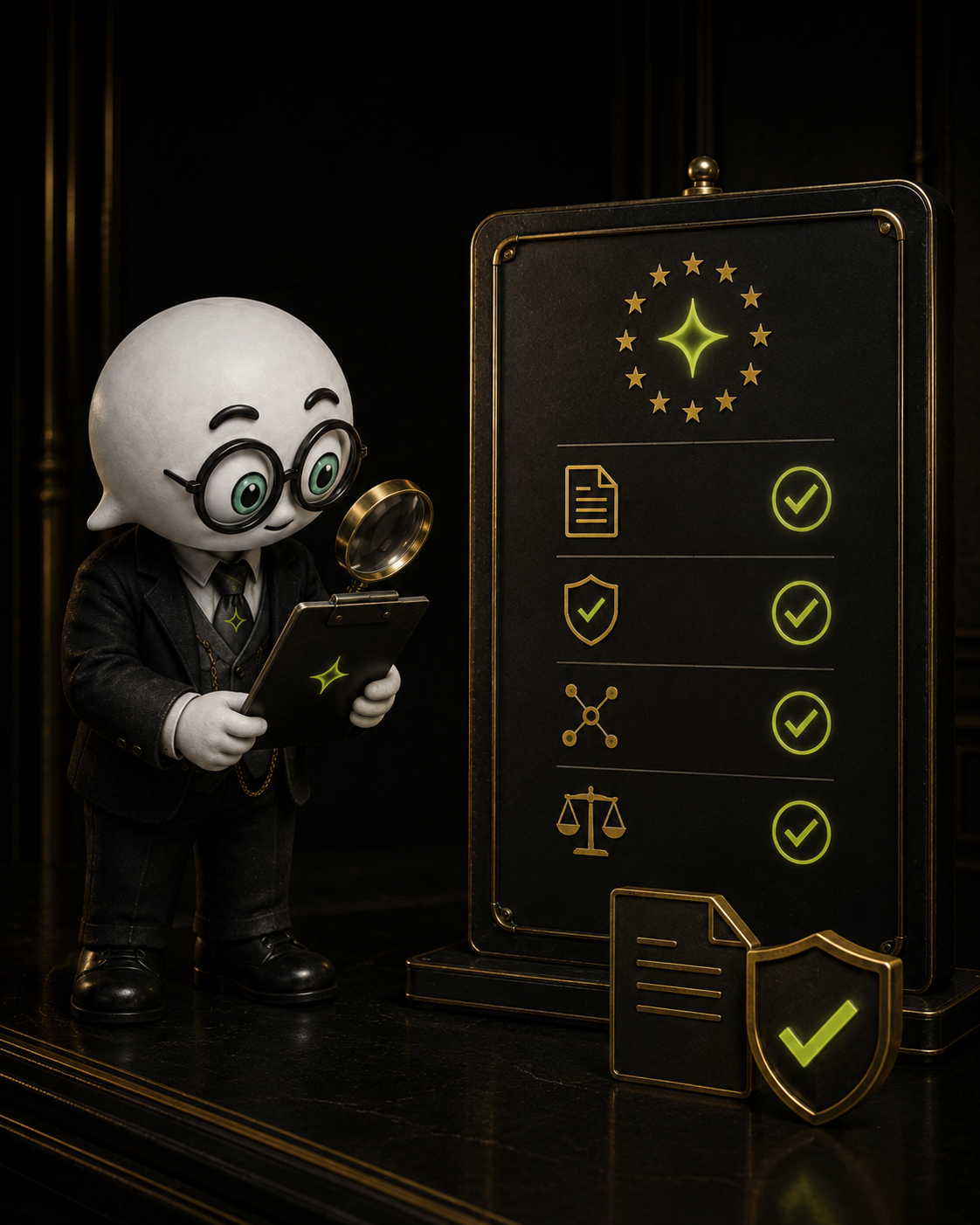 Jargonee evidence system showing exact terms, source positions, and verification